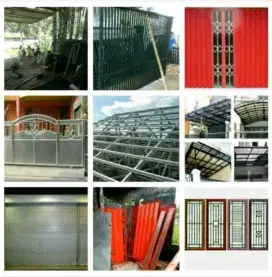 Bengkel las pagar pintu tralis canopy stenlis. Huruf timbul  dll