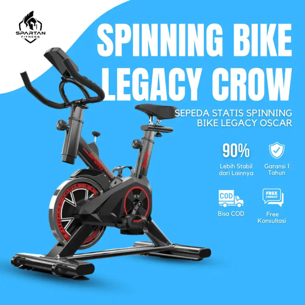 Sepeda Statis Spining Bike legacy Fitnes crow