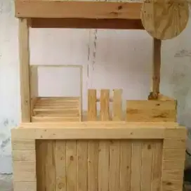 meja kursi perabot rak rombong kafe kitchen set palet jati belanda hpl