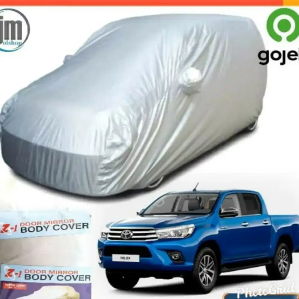 Sarung cover Body Hilux Dc Poliester Silver