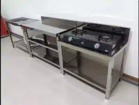 Meja dapur stainless
