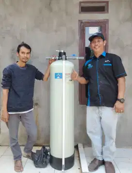 Filter penyaringan air pompa sumur bor tanah /PDAM PAM keruh kuning dl