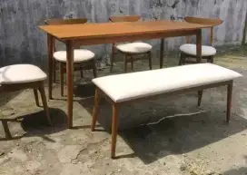 meja makan jati premium