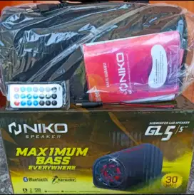 SPEAKER ORIGINAL NIKO 5 INCH FULL BASS KARAOKE DAN DAPAT BONUS MIC