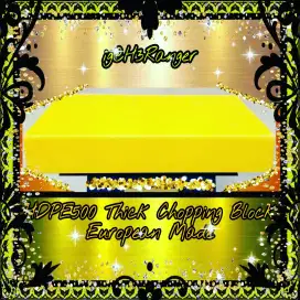 Talenan Tebal Kuning Anti Bacterial HDPE 500 5x22x33cm Buatan Eropa