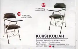 Kursi kuliah lipat dengan meja