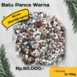 Batu taman pancawarna putih Kupang putih kristal batu hitam batu puyuh