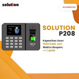 Mesin Absensi Sidik Jari Finger Print Solution P208 Terkenal Bandel