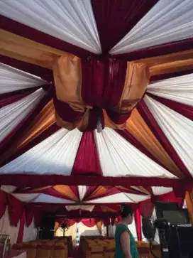 TENDA SARNAVIL KERUCUT FULL DEKORASI