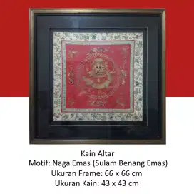 KAIN SEMBAHYANG MEJA ALTAR TO WI ANTIK NAGA EMAS