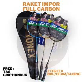 RAKET BADMINTON IMPOR YY Y0NEX RINGAN FREE TAS GRIP SENAR CARBON