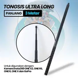 Tongsis Selfie Stick Ultra Long Invisible 1.5M dan 3M Insta360 GoPro