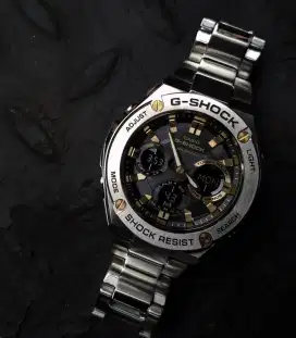FLASH SALE.! G-Shock Original GST-S110D Silver Gold Garansi Resmi
