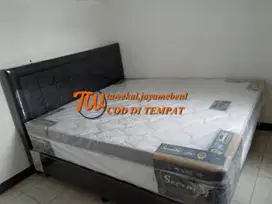 FUL SET DIVAN DAN SPRINGBED ELITE PLUSTOP ANTI BAKTERI GARANSI 15 THN