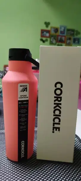 Corkcicle Sport Canteen Neon Lights Coral 20OZ