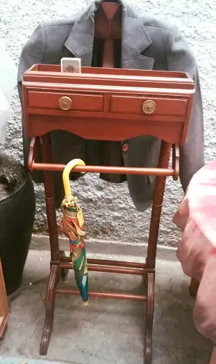 Multifungsi - Almari Serbaguna Gantungan Jas kayu jati