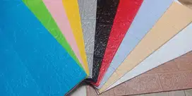 WALLPAPER DINDING FOAM 3D STIKER MOTIF BATA KAYU BATIK KID UK. 70x77CM