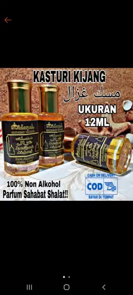 parfum kasturi khas timur tengah