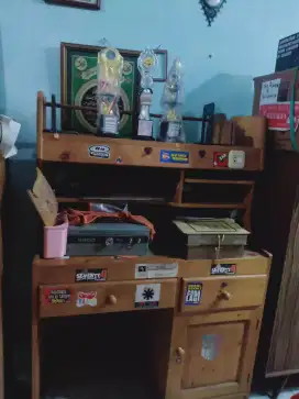 Meja Blajar Anak. Ada Laci utk Tas/Piagam+Stop Kontak Lampu/Laptop