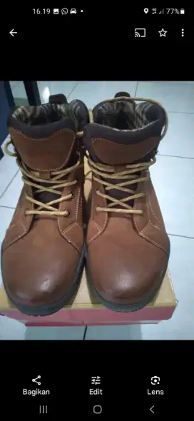 Sepatu BOOTS PRIA JIM JOKER ORI KULIT ASLI