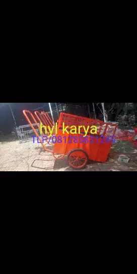 Gerobak sampah besi