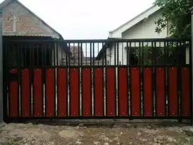 Pintu pager minimalis wotplank GRC