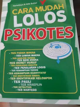 Buku Cara Mudah Lolos Psikotes