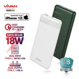 Power Bank Vivan VPB-M10 VPBM10 10000mAh Quick Charging