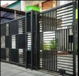 Pintu pagar dorong,pintu pagar lipat,pintu pagar kupu kupu