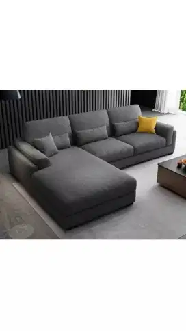 Sofa L minimalis modern tanganan double