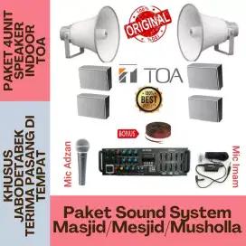 Paket Sound System Masjid/Mesjid/Musholla 4unit Speaker TOA (TOP III)