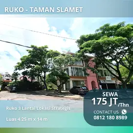 Taman Slamet Ruko 3 Lantai Pusat Strategis Pertokoan Jalan Besar Ijen