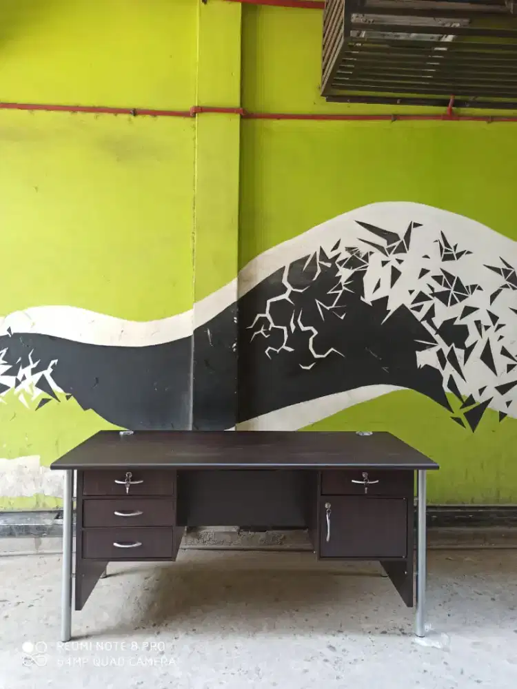 Meja 1 Biro / Meja Kantor / Meja Kerja / Meja Tulis / Meja Direktur 09