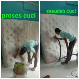 Jasa cuci sofa cuci kasur sepringbed mehilangkan tungau