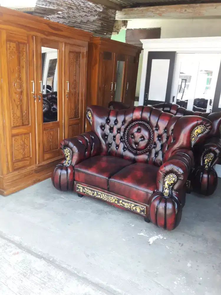 OBRAL...Sofa King 3.2.1 + Meja Kaca