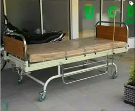 Tempat tidur bed perawatan pasien ekonomis 1 crank (1 fungsi)
