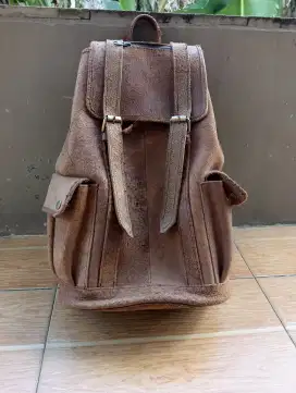 Dijual tas ransel kulit asli