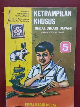 Buku Pelajaran Ketrampilan Firma Madju Medan jadul antik lawas 1976