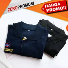 Souvenir Kaos/Baju Warna Custom Bordir Berkerah Tanpa Manset Murah