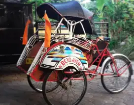 Becak onthel,becak lawasan