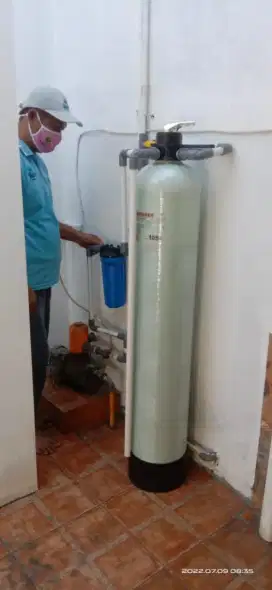 Alat filter saringan air zat besi kapur kuning berminyak keruh bau dll