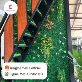 Hiasan dinding rumput taman vertikal