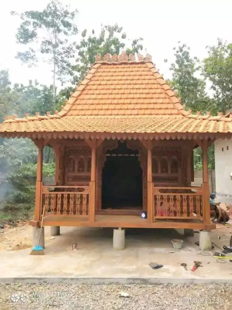 Rumah panggung 4x6 meter kayu jati