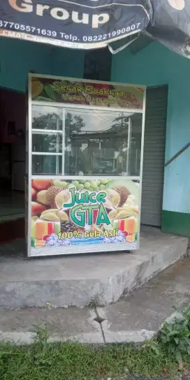 Gerobak aneka es buah pop ice jus buah sup buah