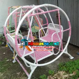 Ayunan besi taman model hadap