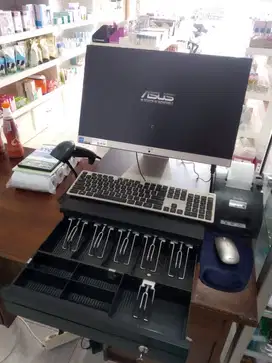 PAKET LENGKAP KOMPUTER KASIR AIO ASUS - PROGRAM SIMPLE STOCK RETAIL