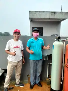 Filter saringan air kuning keruh butek bau berminyak zat besi kapurr