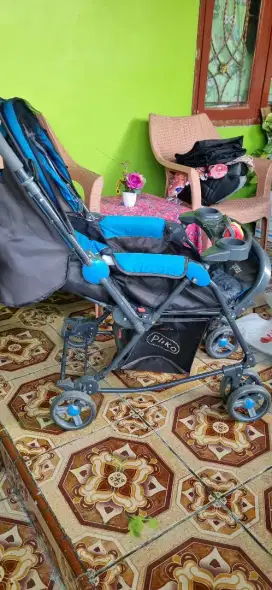 Stroller Pliko Grande 4in 1 sky blue