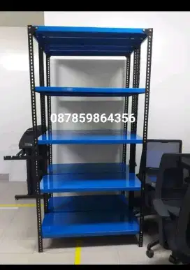 Kami sediakan rak besi siku lubang serbaguna