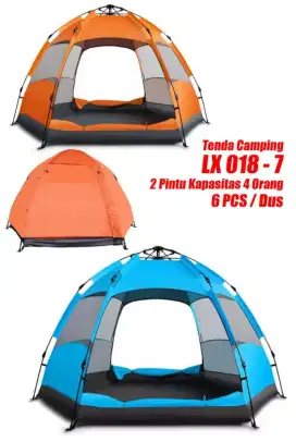 Tenda Camping Speeds LX018-07 (Biru, Orange)